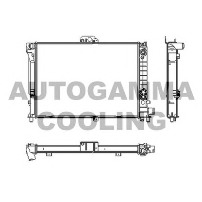 Photo Radiator, engine cooling AUTOGAMMA 104210
