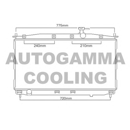 Фото Радиатор, охлаждение двигателя AUTOGAMMA 104240