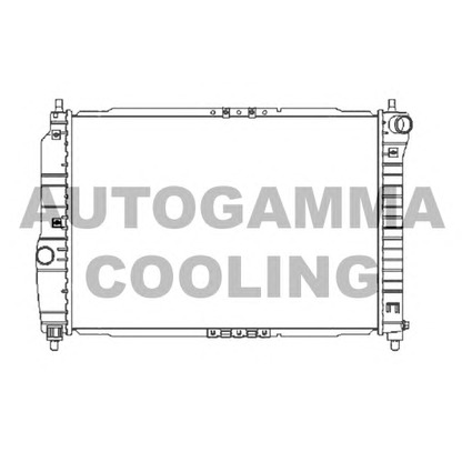 Photo Radiator, engine cooling AUTOGAMMA 104256