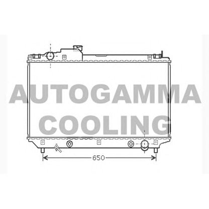 Foto Radiatore, Raffreddamento motore AUTOGAMMA 104283