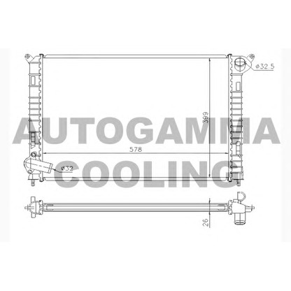 Foto Radiatore, Raffreddamento motore AUTOGAMMA 104289