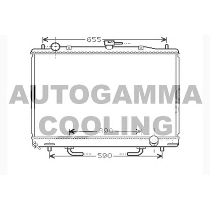 Photo Radiator, engine cooling AUTOGAMMA 104293