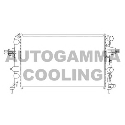 Foto Radiador, refrigeración del motor AUTOGAMMA 104299