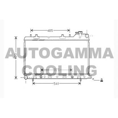 Photo Radiateur, refroidissement du moteur AUTOGAMMA 104309