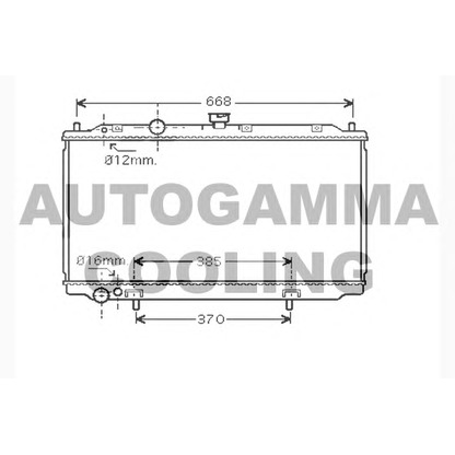 Photo Radiateur, refroidissement du moteur AUTOGAMMA 104313