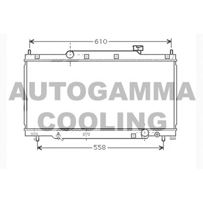 Foto Radiador, refrigeración del motor AUTOGAMMA 104319