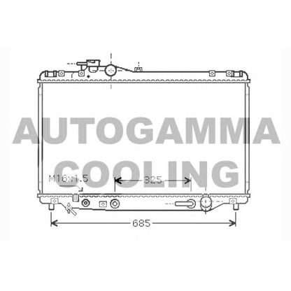 Photo Radiateur, refroidissement du moteur AUTOGAMMA 104383