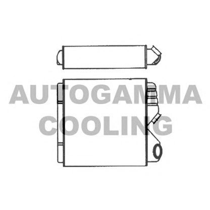 Photo Radiator, engine cooling AUTOGAMMA 104409