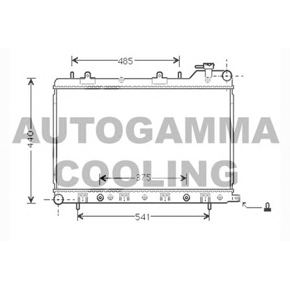 Photo Radiateur, refroidissement du moteur AUTOGAMMA 104435