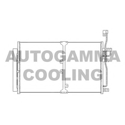 Photo Condenser, air conditioning AUTOGAMMA 104450