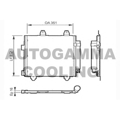 Photo Condenseur, climatisation AUTOGAMMA 104452