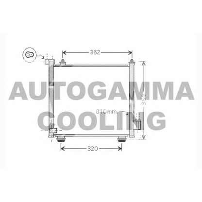 Foto Kondensator, Klimaanlage AUTOGAMMA 104463