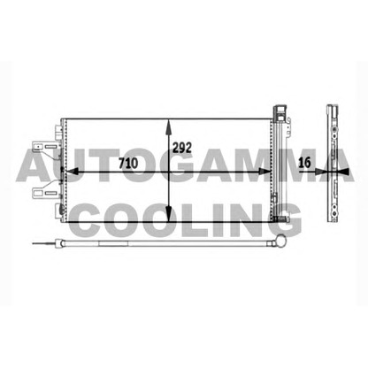 Foto Condensatore, Climatizzatore AUTOGAMMA 104481