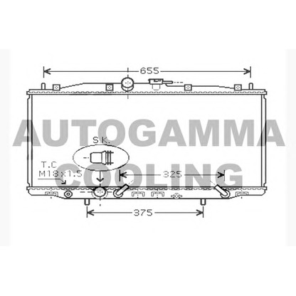 Photo Radiateur, refroidissement du moteur AUTOGAMMA 104517