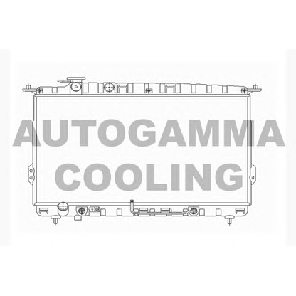 Photo Radiator, engine cooling AUTOGAMMA 104518