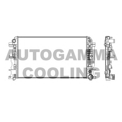 Zdjęcie Chłodnica, układ chłodzenia silnika AUTOGAMMA 104533