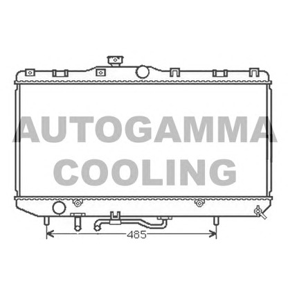 Photo Radiator, engine cooling AUTOGAMMA 104568