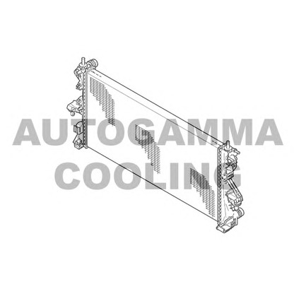 Photo Radiator, engine cooling AUTOGAMMA 104592