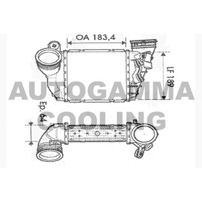 Photo Intercooler, échangeur AUTOGAMMA 104614