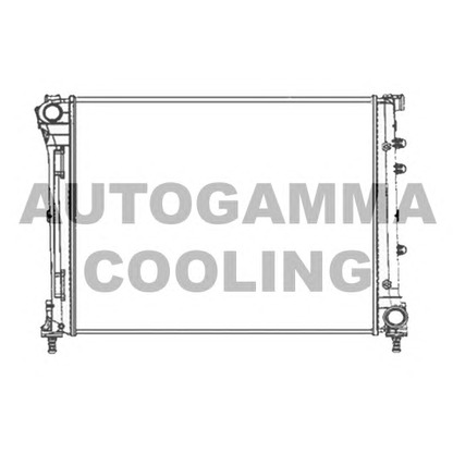 Photo Radiator, engine cooling AUTOGAMMA 104619