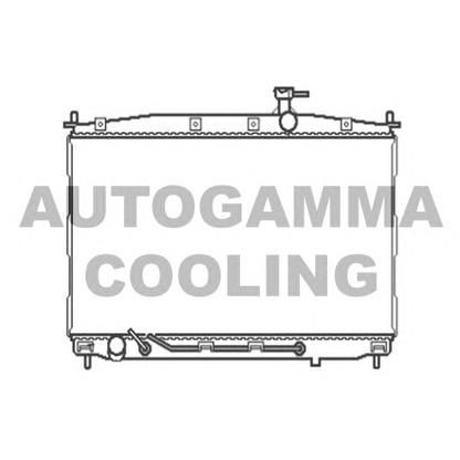 Photo Radiator, engine cooling AUTOGAMMA 104644