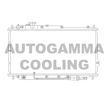 Photo Radiator, engine cooling AUTOGAMMA 104653