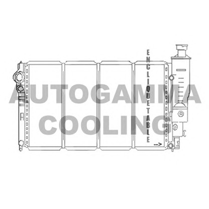 Photo Radiator, engine cooling AUTOGAMMA 104698
