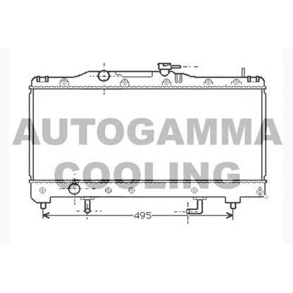 Photo Radiateur, refroidissement du moteur AUTOGAMMA 104718