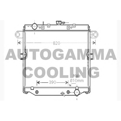 Photo Radiateur, refroidissement du moteur AUTOGAMMA 104740