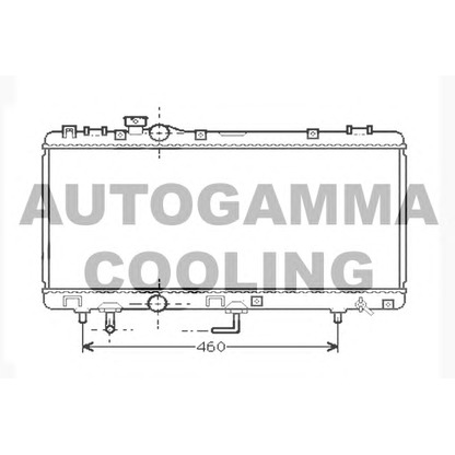 Photo Radiateur, refroidissement du moteur AUTOGAMMA 104742