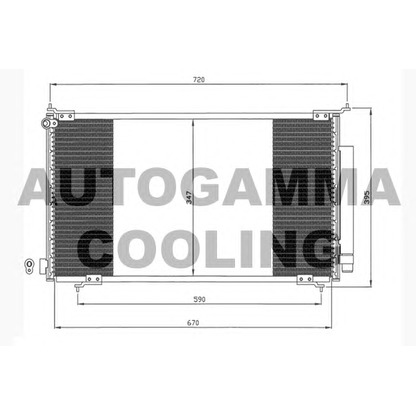 Photo Condenser, air conditioning AUTOGAMMA 104755