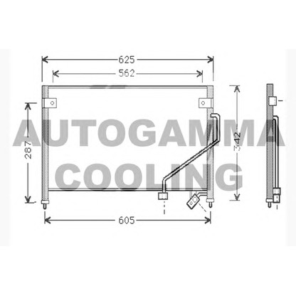 Zdjęcie Skraplacz, klimatyzacja AUTOGAMMA 104764