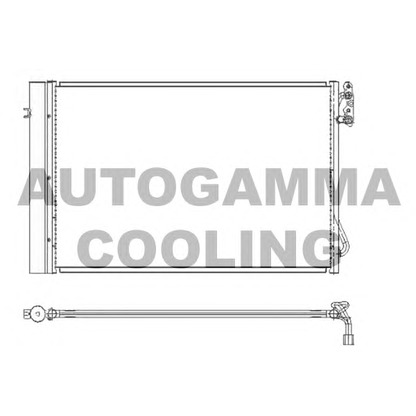 Photo Condenser, air conditioning AUTOGAMMA 104775