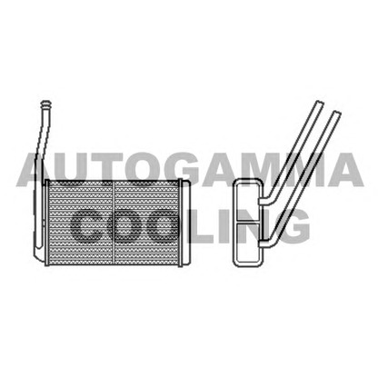Photo Heat Exchanger, interior heating AUTOGAMMA 104815