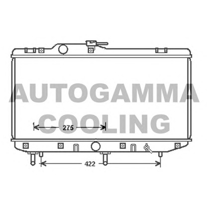 Photo Radiateur, refroidissement du moteur AUTOGAMMA 104869