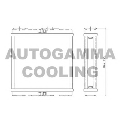 Photo Heat Exchanger, interior heating AUTOGAMMA 104889