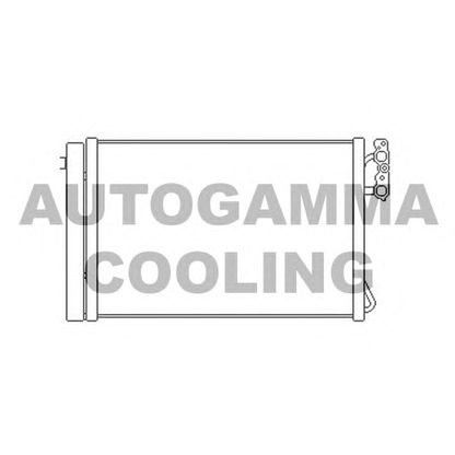 Photo Condenser, air conditioning AUTOGAMMA 104895