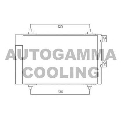 Foto Condensador, aire acondicionado AUTOGAMMA 104899