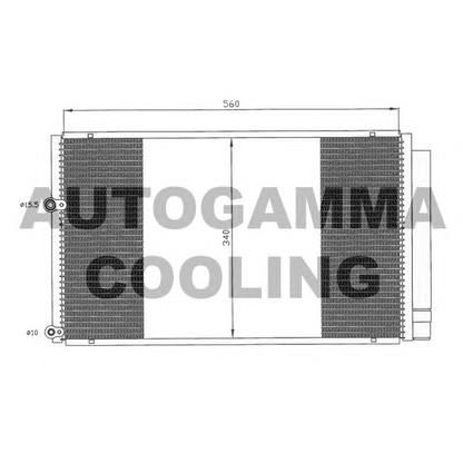 Photo Radiator, engine cooling AUTOGAMMA 104922