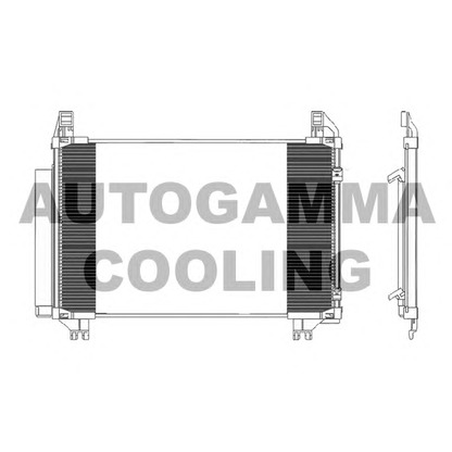 Photo Condenser, air conditioning AUTOGAMMA 104924