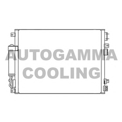 Photo Condenser, air conditioning AUTOGAMMA 104947
