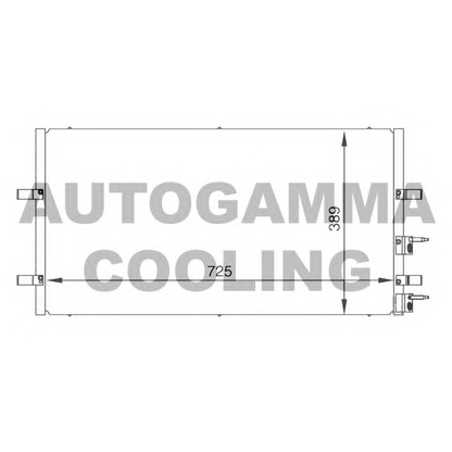 Photo Condenser, air conditioning AUTOGAMMA 104986
