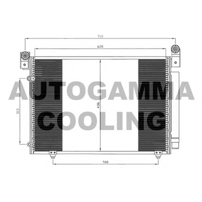 Photo Condenser, air conditioning AUTOGAMMA 105008