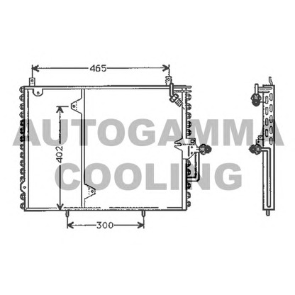 Foto Condensador, aire acondicionado AUTOGAMMA 105009