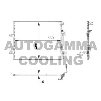 Foto Condensatore, Climatizzatore AUTOGAMMA 105010