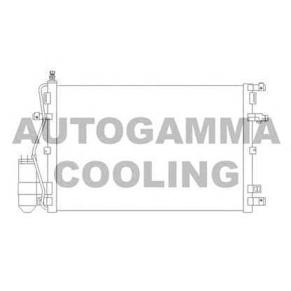 Photo Condenser, air conditioning AUTOGAMMA 105039