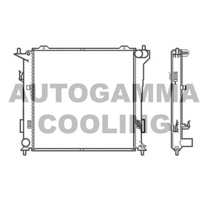 Photo Radiateur, refroidissement du moteur AUTOGAMMA 105049