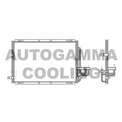 Photo Condenser, air conditioning AUTOGAMMA 105081