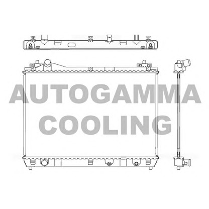 Photo Radiator, engine cooling AUTOGAMMA 105103