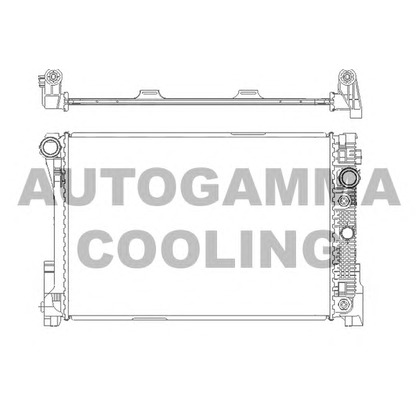 Photo Radiator, engine cooling AUTOGAMMA 105172